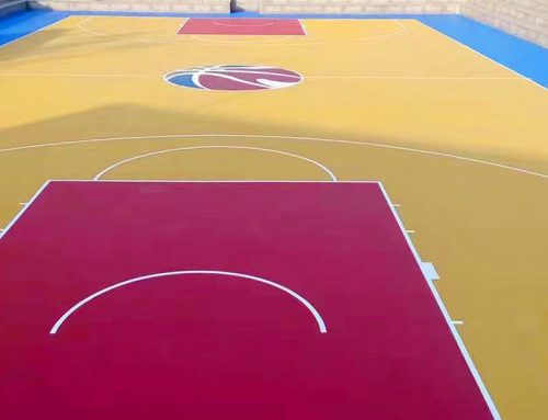 Indoor Silicon PU Flooring Basketball Court