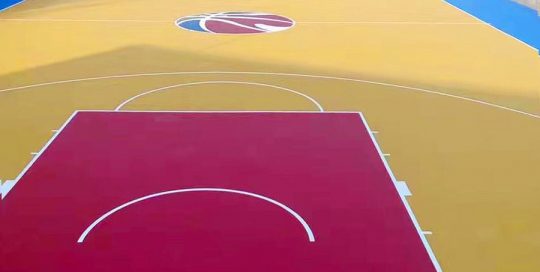 SPU basketball court surface