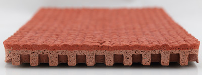 prefabricated-rubber running track sideview