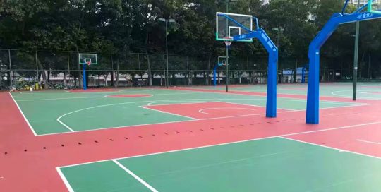 Si-PU basketball court flooring